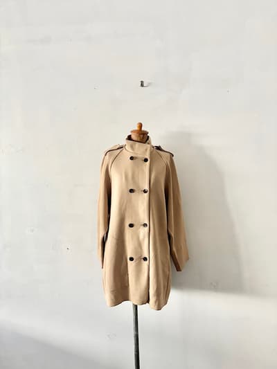 【美品】Porter des boutons　ニットコート　ベージュ  画像1