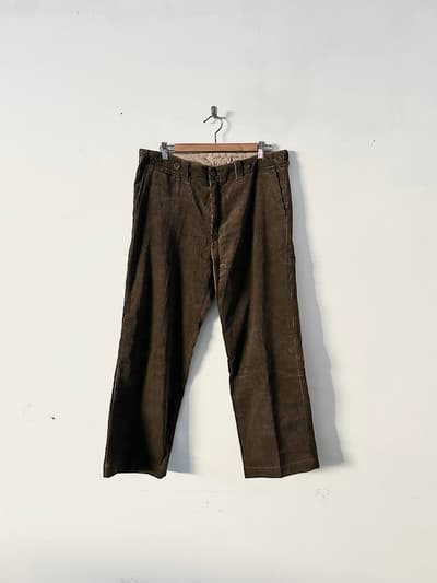 【美品】TOUJOURS　コットンコーデュロイパンツ　ブラウン 画像1