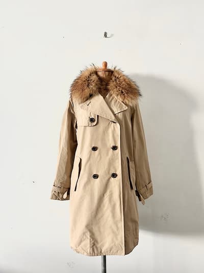 AIGLE　GORE-TEX  ファー付きトレンチコート　サイズM 画像1