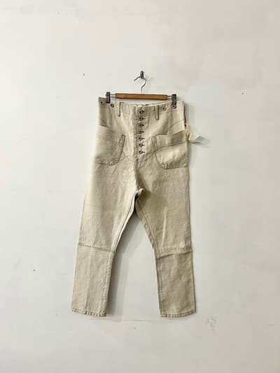 【未使用】NATIVE VILLAGE　リネンパンツ　ベージュ　サイズ3　 画像1