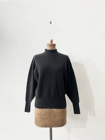 HAU　ハイネックコットンニットプルオーバー　フリーサイズ 画像1