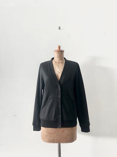 【美品】DRESSTERIOR　ウール100％ストレッチジャージーカーディガン 画像1