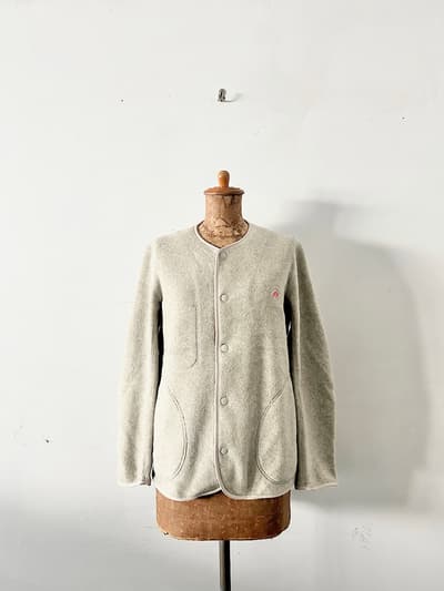 DANTON　フリース カラーレスジャケット　サイズ36 画像1