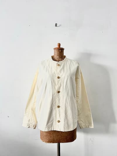 【美品】HEAVENLY　コットンツイルジャケット　アイボリー　 画像1