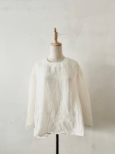 【未使用】Gauze# リネン プルオーバー 画像1