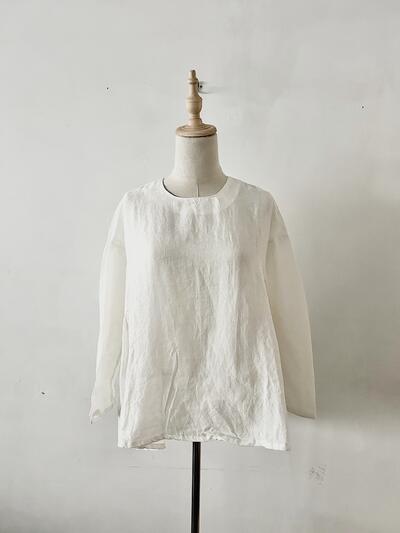 【未使用】Gauze# リネン プルオーバー 画像2