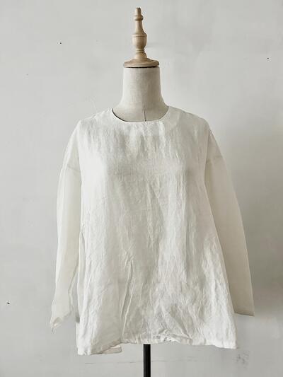 【未使用】Gauze# リネン プルオーバー 画像4