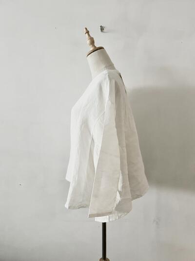 【未使用】Gauze# リネン プルオーバー 画像6