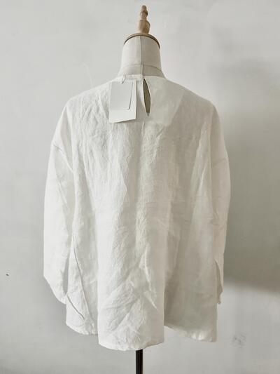 【未使用】Gauze# リネン プルオーバー 画像7