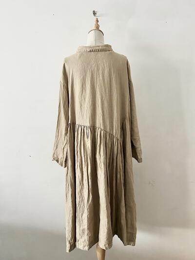 nest Robe リネン 2way スタンドカラー ワンピース 画像3
