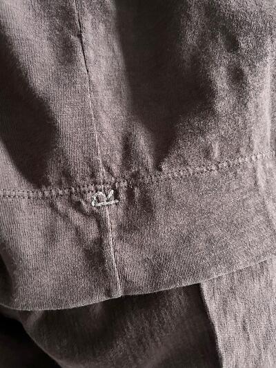 【美品】45R　BIG T-SHIRT　ブラウン　コットン　サイズ0 画像10