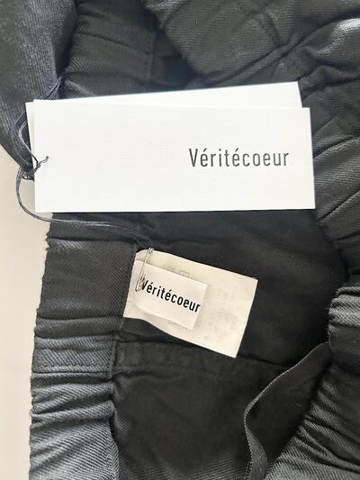 【未使用】Veritecoeur リネンコットン テーパードパンツ 画像5