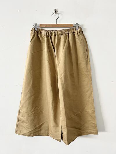 【未使用】maison de soil リネンコットン ワイド イージーパンツ 画像2