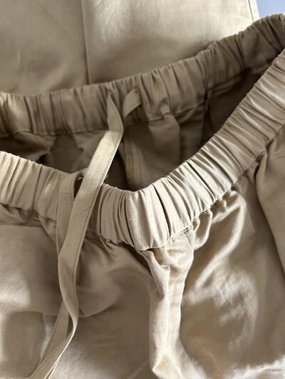 【未使用】maison de soil リネンコットン ワイド イージーパンツ 画像7