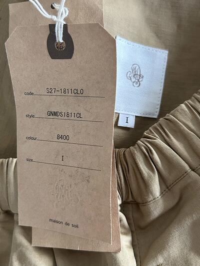 【未使用】maison de soil リネンコットン ワイド イージーパンツ 画像8