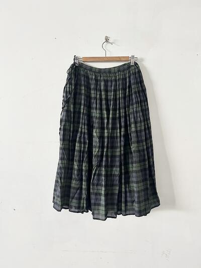 【美品】オールドマンズテーラー　チェックギャザースカート 画像6