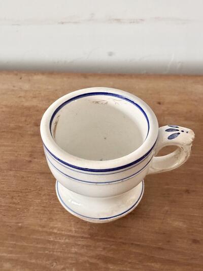 フランスアンティーク ショワジールロワ ブリュロカップ 19世紀 陶器 画像3