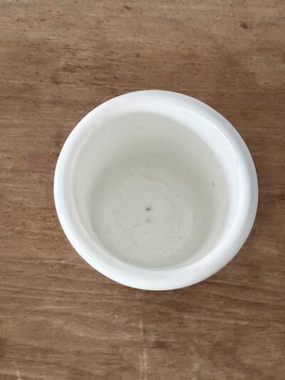 フランスアンティーク 白磁のカフェオレカップ  10cm 大サイズ 画像6