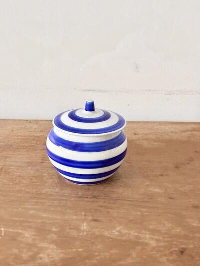 【美品】amabro（アマブロ）/ KOMA 蓋付き 藍壺（Blue） 画像2