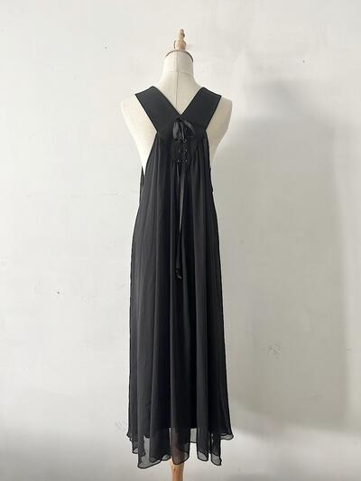 【美品】LASUD  レースアップ デザイン ジャンパースカート 画像8