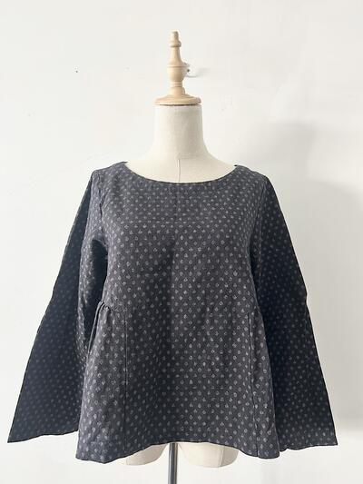 【美品】nest Robe ドットプルオーバーブラウス 画像4
