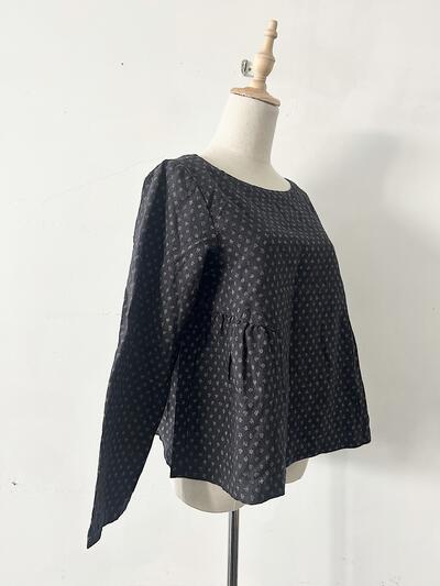 【美品】nest Robe ドットプルオーバーブラウス 画像5