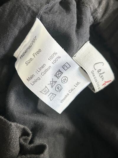 【美品】Calen h リネンラップスカート 画像5