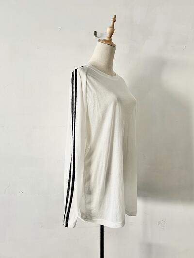 【美品】JEANASIS ライン ロングスリーブ Tシャツ 画像3