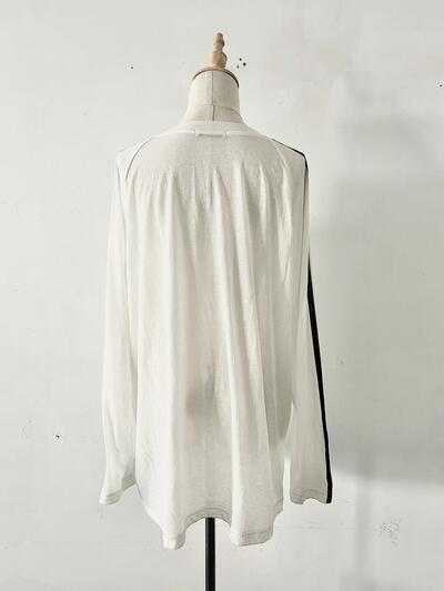【美品】JEANASIS ライン ロングスリーブ Tシャツ 画像5