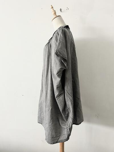 【美品】Veritecoeur ギャザーシャツワンピース VCAC-002 画像4