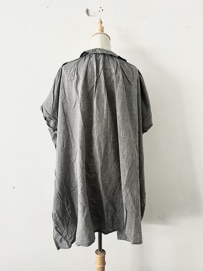 【美品】Veritecoeur ギャザーシャツワンピース VCAC-002 画像5