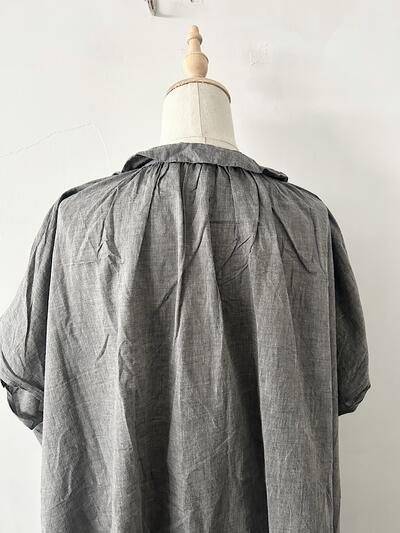 【美品】Veritecoeur ギャザーシャツワンピース VCAC-002 画像6