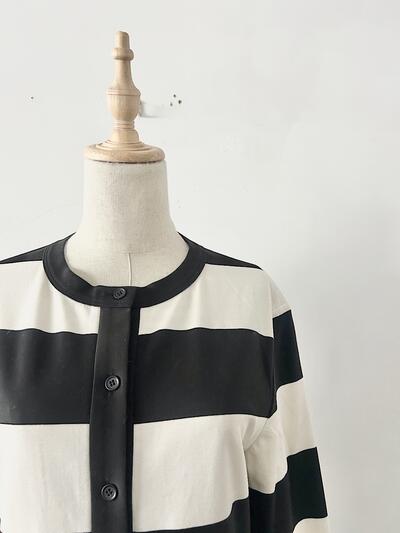 【美品】PLAIN PEOPLE   ボーダー カーディガン 画像2