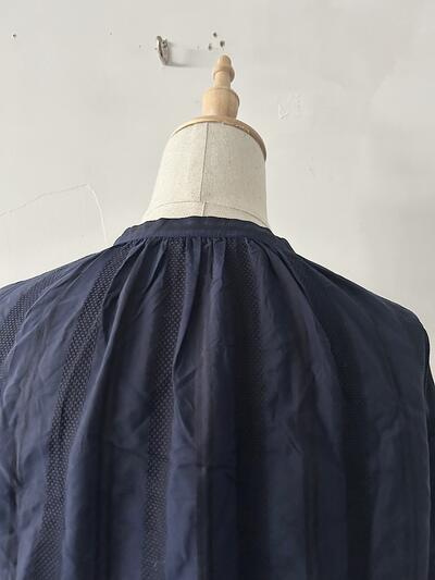 【美品】FANEUIL  ドビーストライプ ギャザー ブラウス 画像7