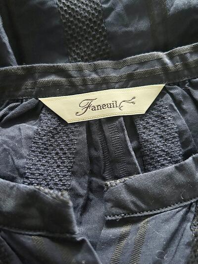 【美品】FANEUIL  ドビーストライプ ギャザー ブラウス 画像9
