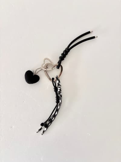 【美品】Balmy days バーミーデイズ ハートチャーム キーホルダー 韓国 画像1