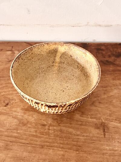【作家】田鶴濱守人 刷毛目 茶碗 / ボウル（口径14.5cm） 画像4