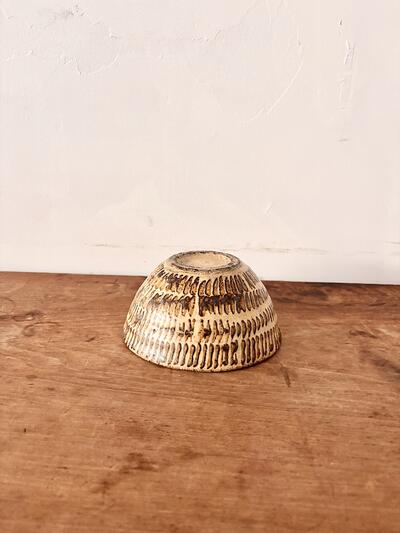 【作家】田鶴濱守人 刷毛目 茶碗 / ボウル（口径14.5cm） 画像5