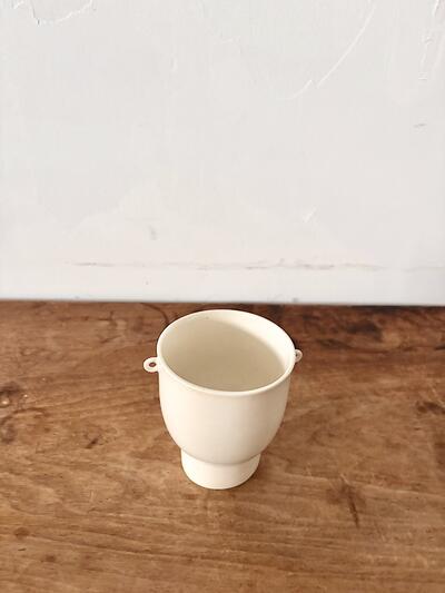 【美品】秀野真希さん 耳杯（カップ） 白磁 美品　 画像3