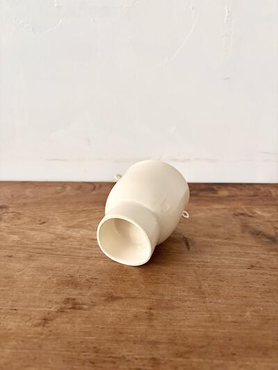【美品】秀野真希さん 耳杯（カップ） 白磁 美品　 画像5