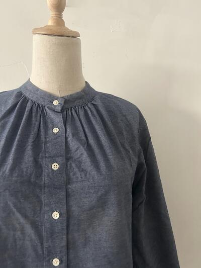 【美品】FANEUIL バンドカラーシャツ 画像3