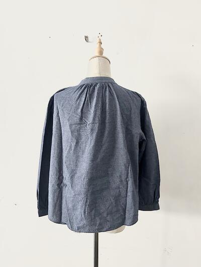 【美品】FANEUIL バンドカラーシャツ 画像6