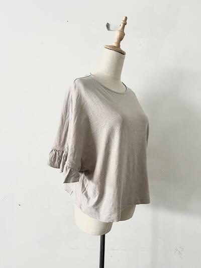 【美品】GAUZE フリルスリーブカットソー 画像4