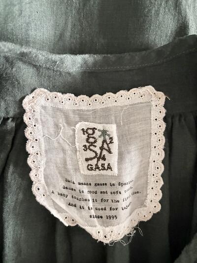 【未使用】定価約6万円　GASA ガサ リネン100% ギャザーワンピース 画像9