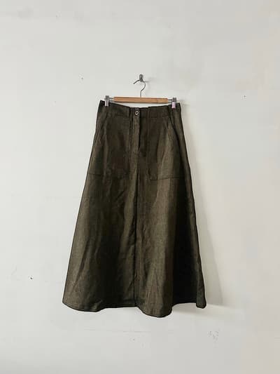 【美品】transit par-such　GONNA リネン　ウール　コットン　スカート　サイズ1  画像1