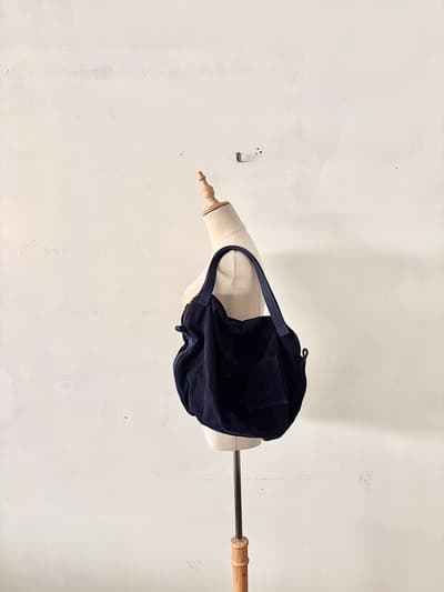 【美品】BLUE BLUE JAPAN 刺し子 ニュース2wayバッグ インディゴ 聖林公司 画像1