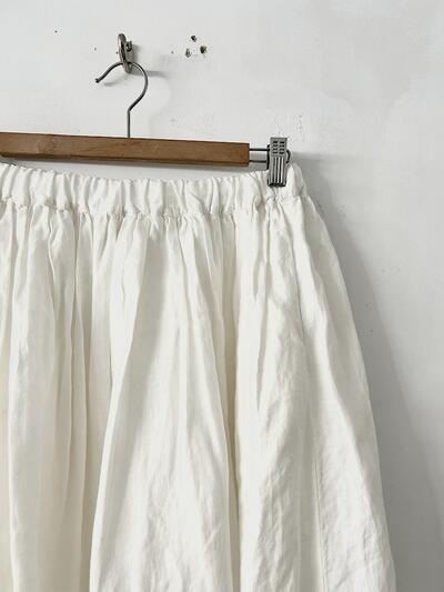 【美品】bisque by nest Robe リネンギャザースカート 画像4