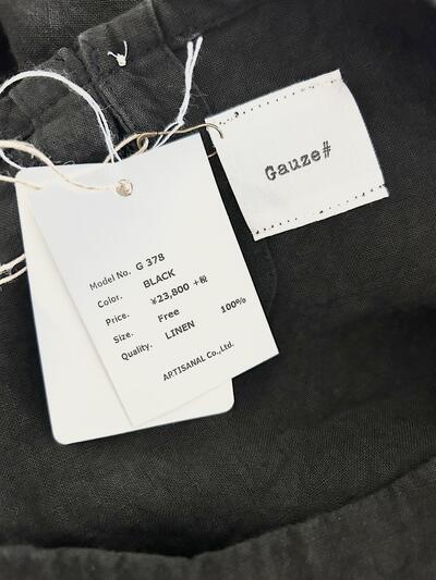 【未使用】Gauze# リネン ワンピース G378 画像7