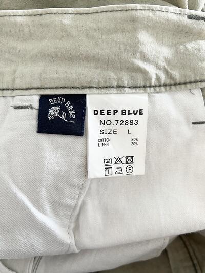 DEEP BLUE コットンリネン テーパードパンツ 画像9