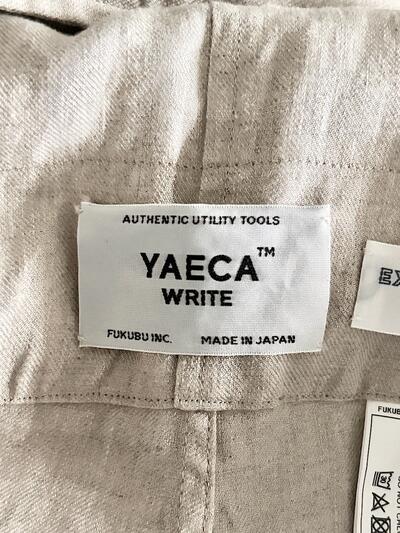 【未使用】YAECA WRITE リネンオーバーオール ナチュラル Sサイズ 40640 画像7